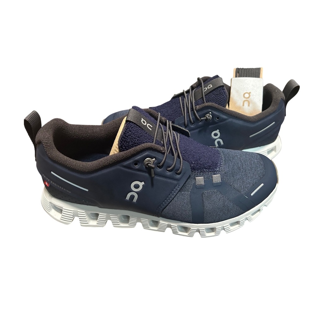 On Cloud 5 Terry Mens Running Shoes Midnight White 3MD30220692 Size 7